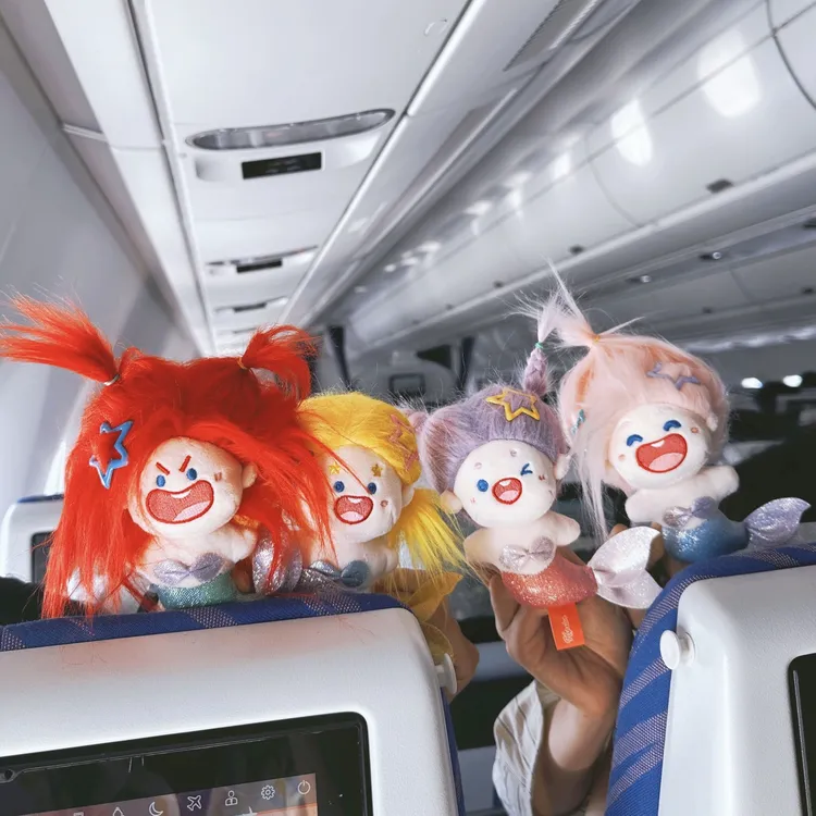 正版美炸了人鱼毛绒挂件可爱卡通棉花娃娃书包挂饰公仔玩偶礼物女