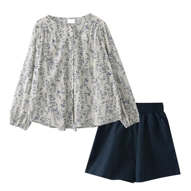 2330两件套春季初气质新款早秋洋爆高级感裤子显瘦档装春微胖女