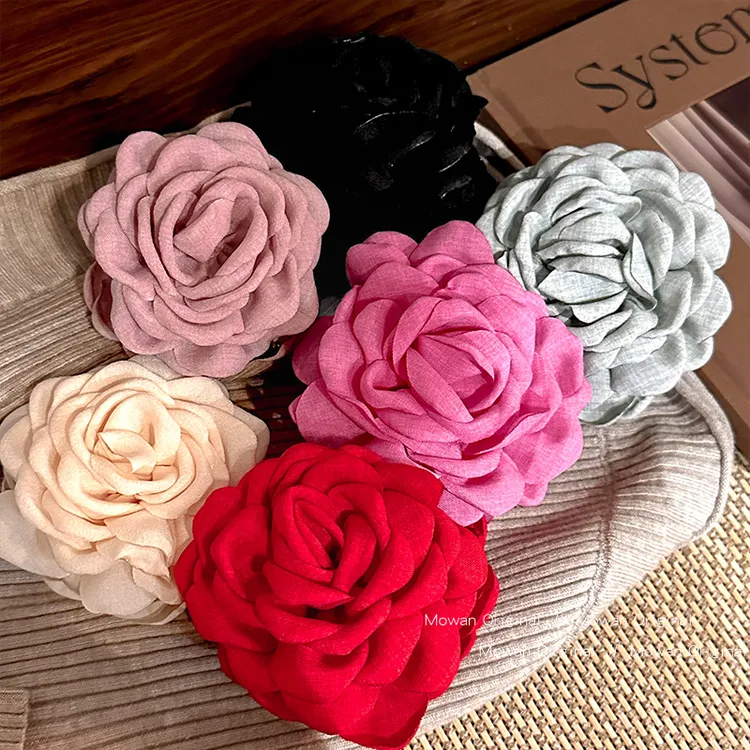 caro同款玫瑰花朵抓夹女2025新款高级感盘头发抓发卡鲨鱼夹子头饰