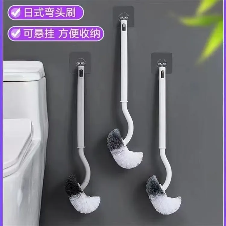 H41【买一送一】新款日式马桶刷 家用S型马桶刷清洁马桶清洁刷洁厕商品图
