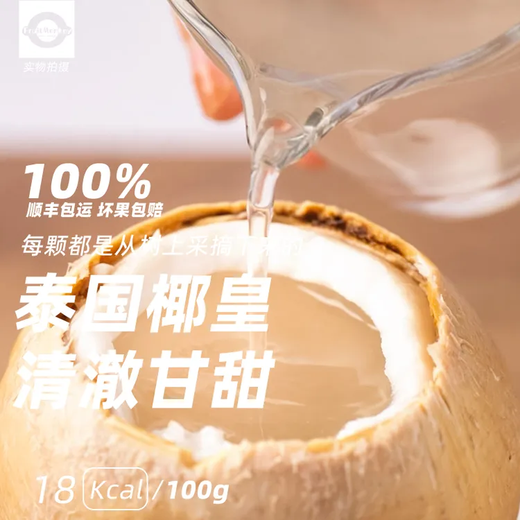 【顺丰包邮】泰国进口椰皇奶香水椰子椰青水果椰子蛋热带水果
