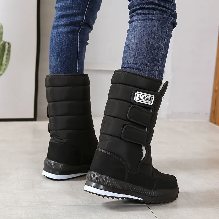 （自播）男女情侣款冬季高帮EVA超轻鞋底东北防水雪地靴大棉鞋