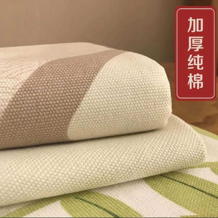 加厚单人炕单四季纯棉山东老粗布床单学生夏天老式帆布凉席床单件