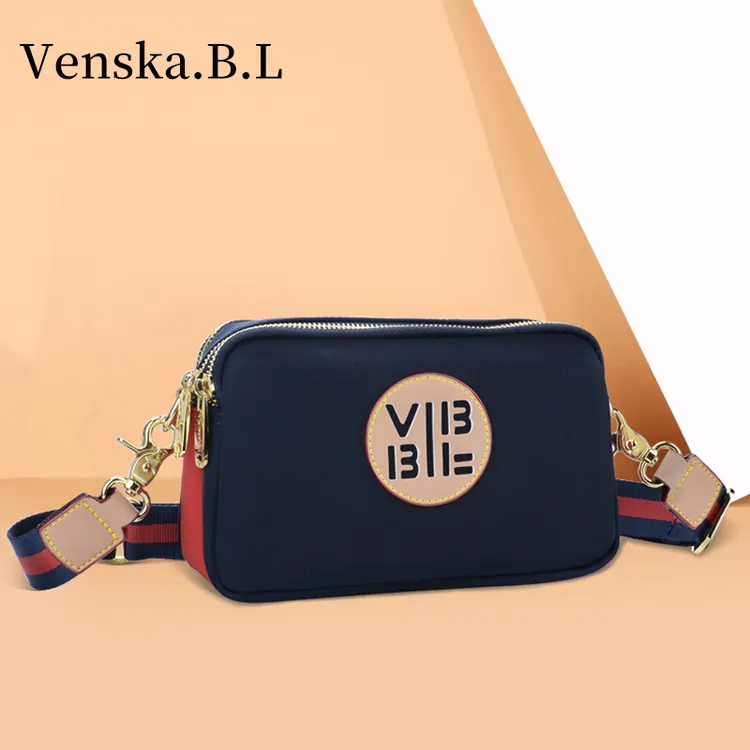 Venska.B.L/温斯凯女士斜挎女包 牛津布包 时尚休闲单肩包 百搭