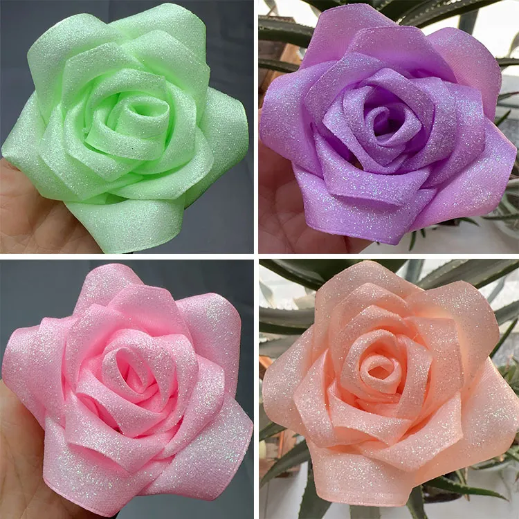 手工丝带玫瑰花材料包套餐自己手工diy制作花朵彩带缎带自制花朵