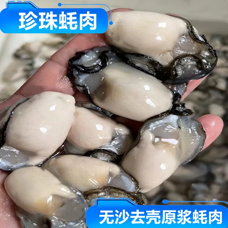 新鲜生蚝肉现剥鲜活海蛎子肉海鲜水产去壳生蚝牡蛎肉1斤广东发货