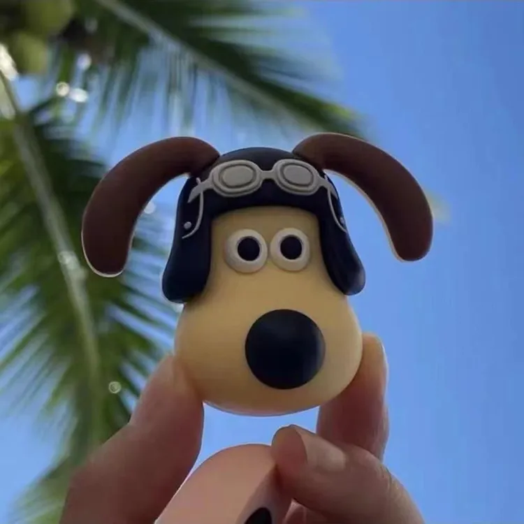 网红个性创意卡通小狗飞行员掌门狗冰箱贴水杯立体贴3D贴包装网红