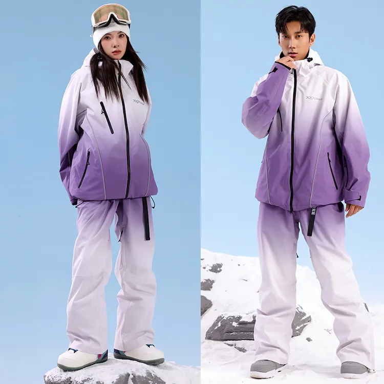 单板加棉滑雪服套装女士3L防水保暖滑雪外套男款滑雪衣