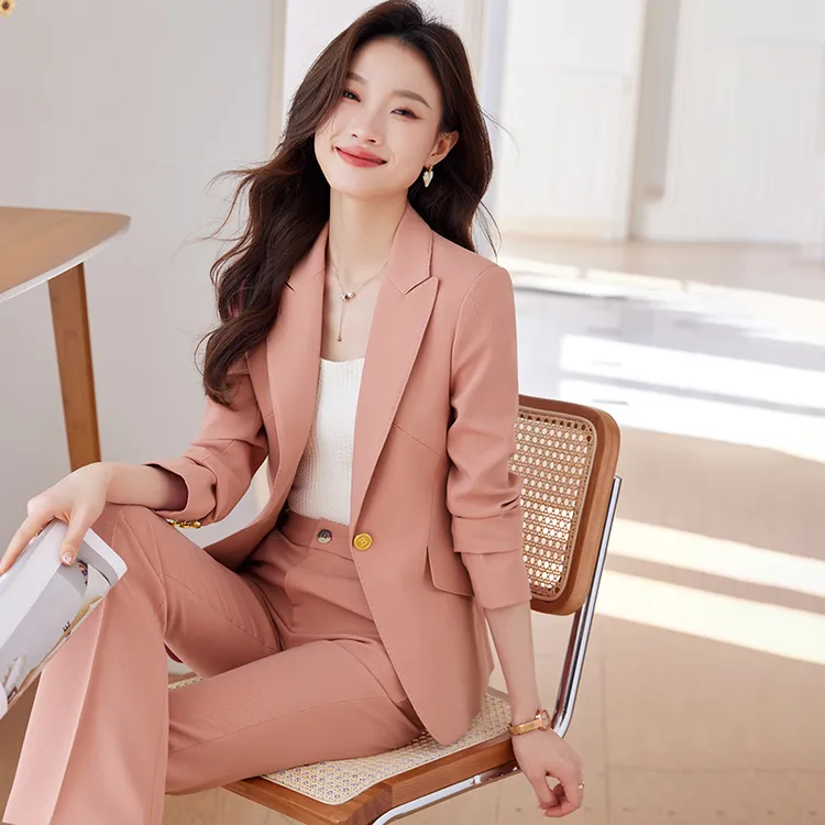 高端职业西装套装女2025春秋新款女士西服时尚休闲通勤气质女神范