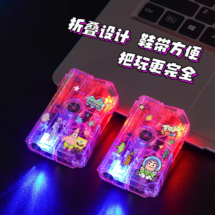 陀螺折叠打火机充气透明带灯旋转解压防风新款创意个性送男朋友