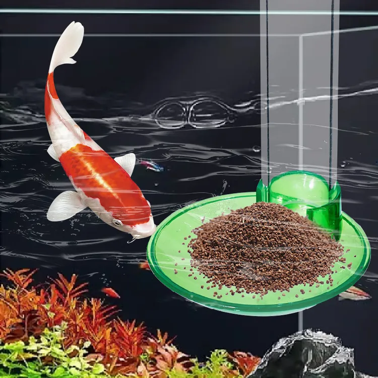 【奇妙妙】壁挂喂食器水晶虾下沉鱼粮亚力克喂鱼投食管鱼虾缸喂食器