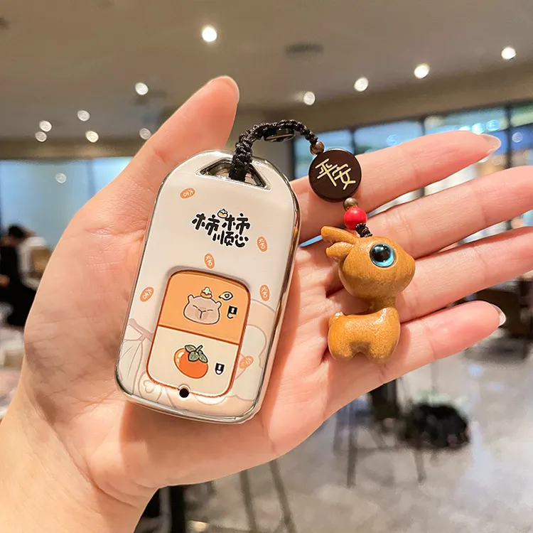 适用本田钥匙套crv飞度xrv缤智LIFE来福酱杰德奥德赛思域车壳扣女