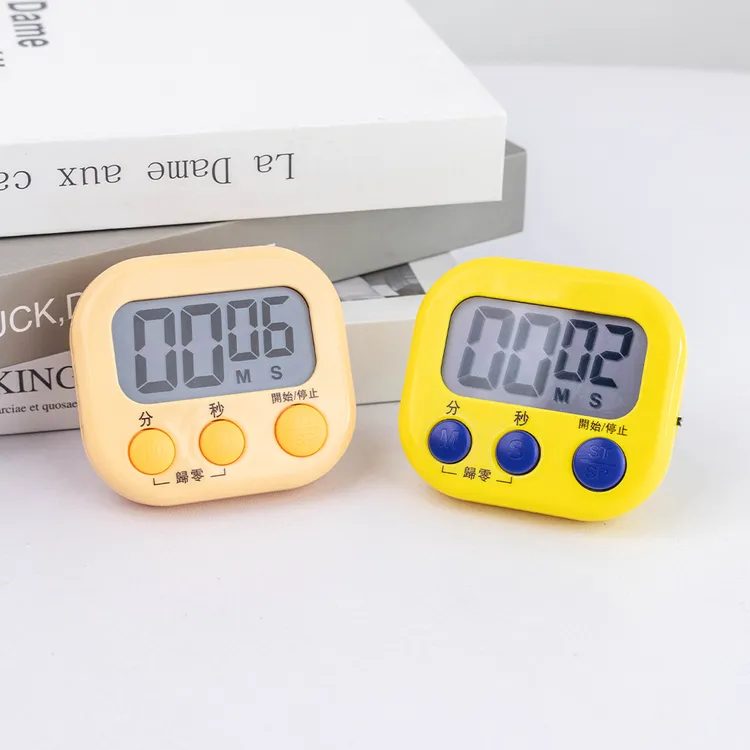 家用厨房提醒定时器大屏幕烘焙学生学习专用高精度便携式计时器