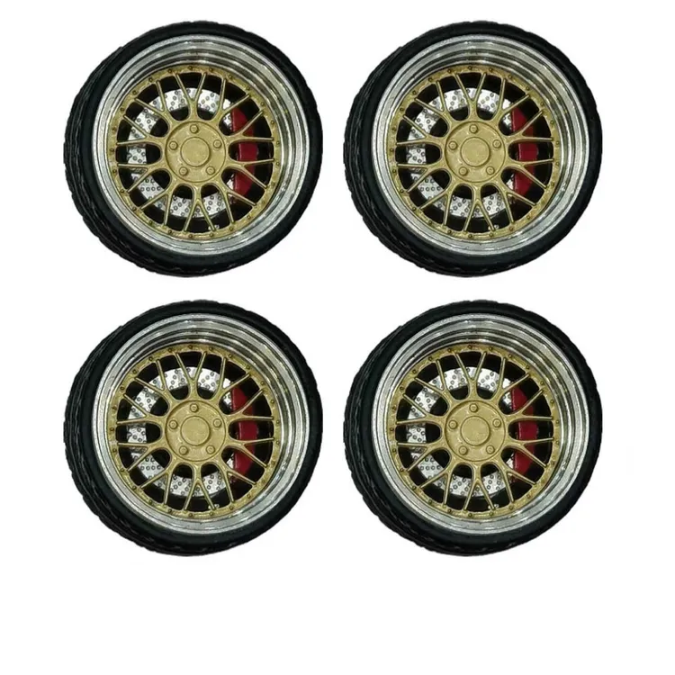 单套包邮10.5mm 1/64比例改装丝滑轮毂德芙纵享丝滑轴承金属轮毂