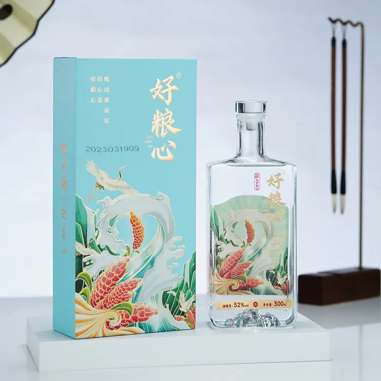 好粮心渔米乡浓香型固态法发酵纯粮食白酒五粮整箱酒52度500ml*6