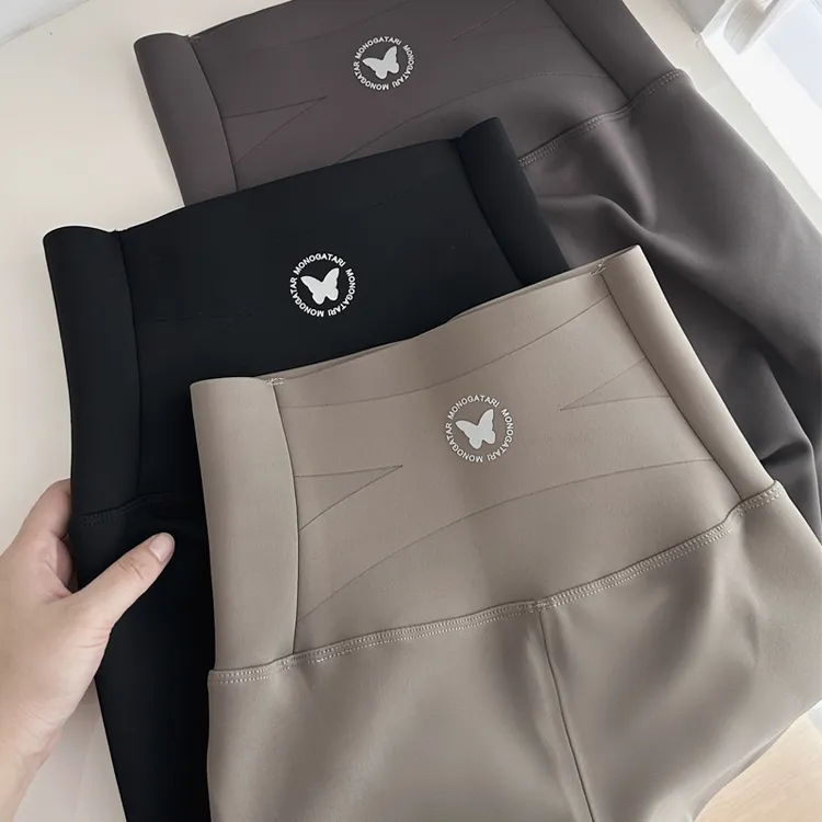 加绒鲨鱼裤女外穿秋冬新款高腰收腹提臀加厚瑜伽裤保暖紧身打底裤