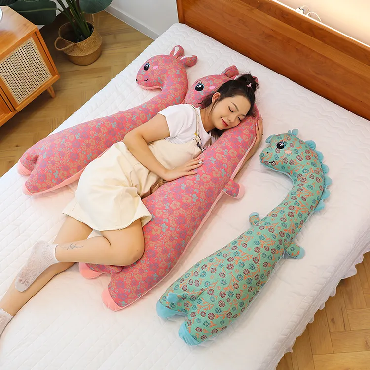 独立内胆可拆洗可爱三层纱陪睡大抱枕三层纱家居布艺床上夹腿搂枕