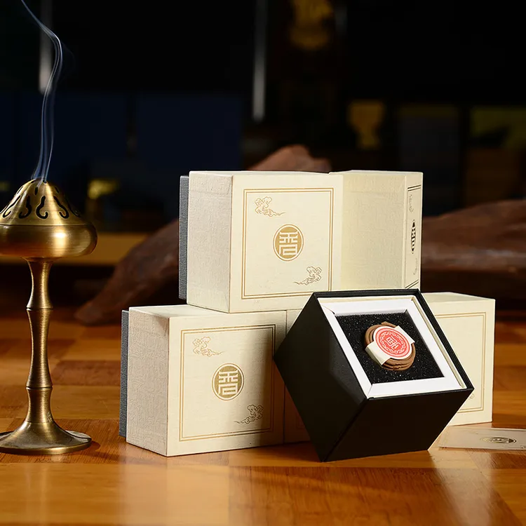 华霖沉香芽庄三号盘香米色纸盒佳品家用室内卧室办公室安神助眠