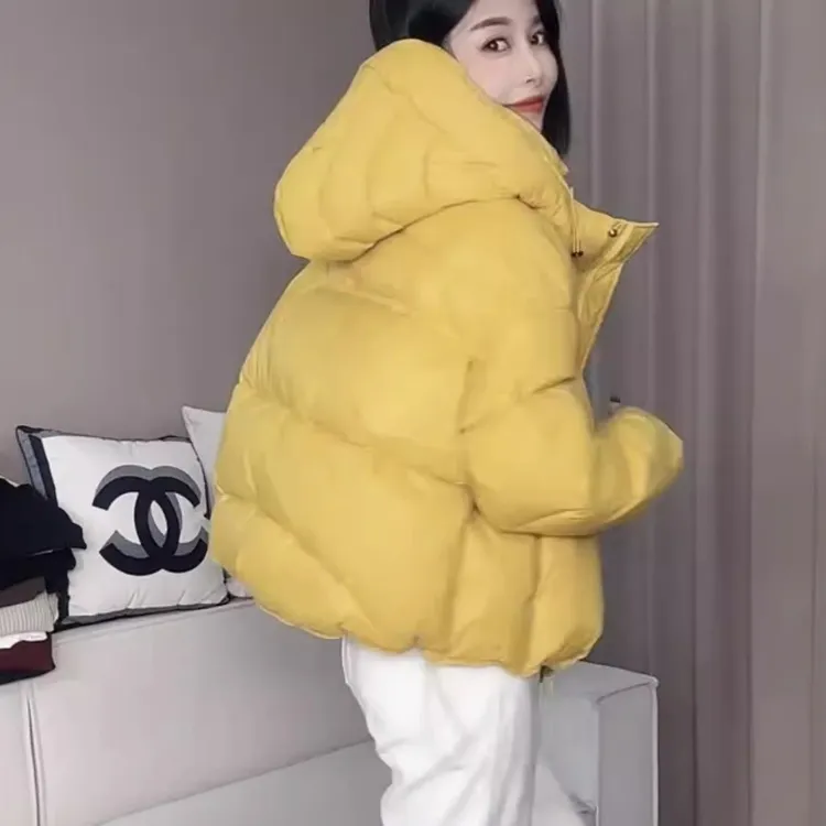2024冬季新款棉衣袄子短款连帽减龄百搭棉袄棉服小个子面包服女