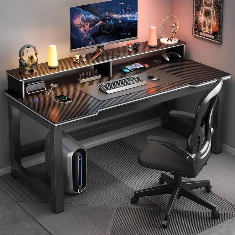 现代简约台式电脑桌电竞桌简易网红家用办公桌工作台学生学习桌