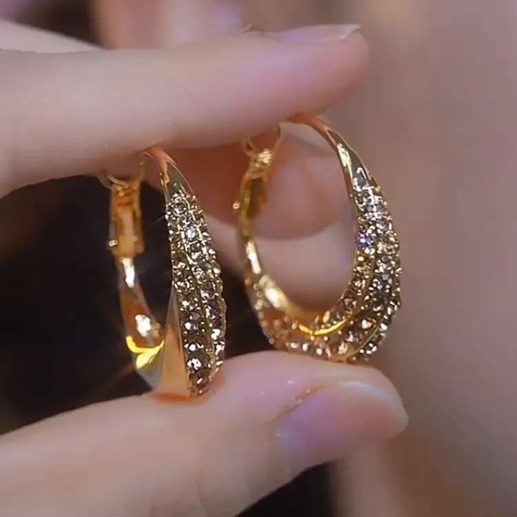 合金耳饰 2025新款气质时尚圈圈耳环女款洋气高级感耳钉轻奢百搭