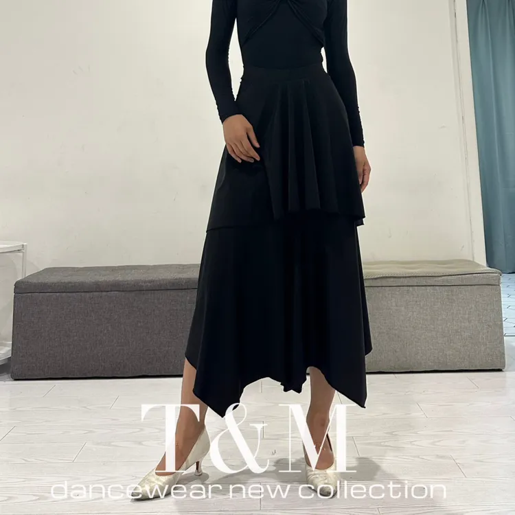T&M Dancewear ｜法式优雅半身裙｜优雅气质摩登舞半身裙