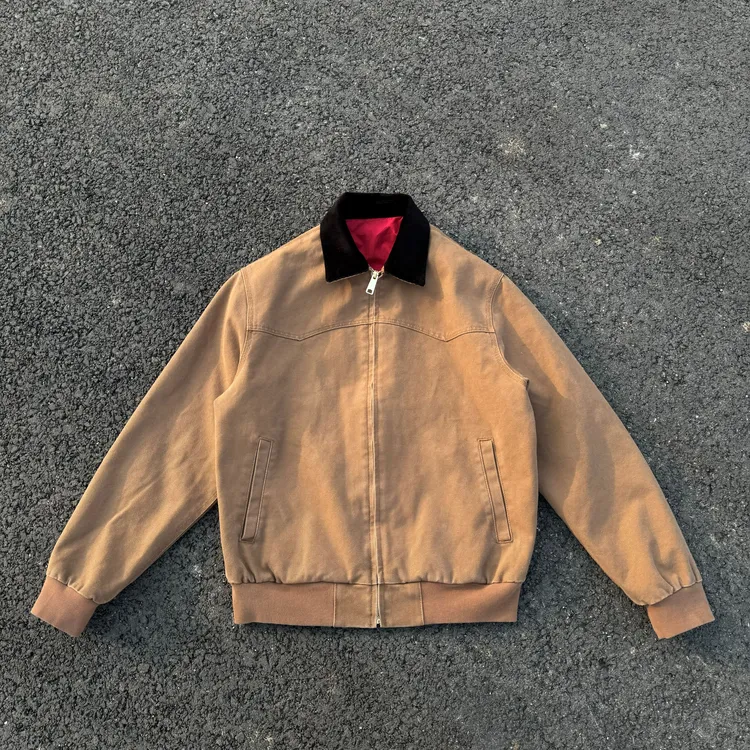 新底特律OG圣达菲J13J14重磅加厚棉衣水洗做旧复古飞行员夹克