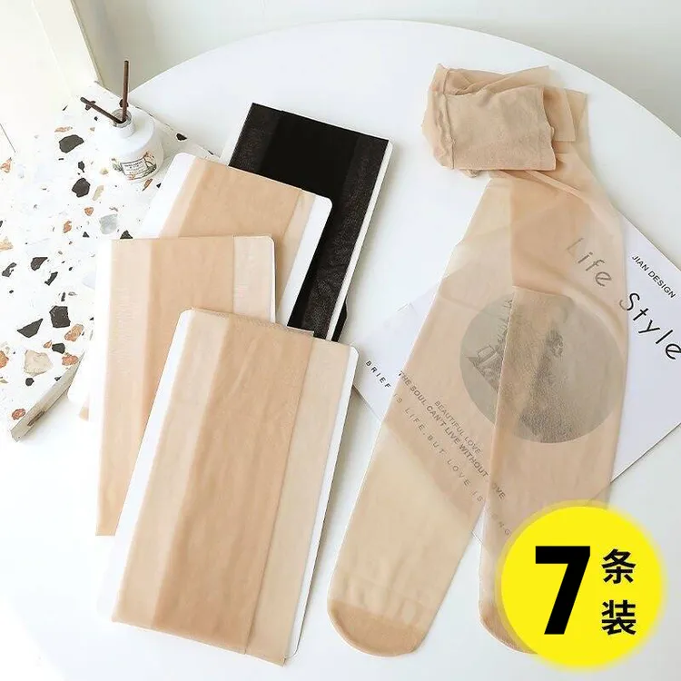 2024网红新款夏季爆款菠萝袜子女士丝袜薄款防勾丝光腿神器jk外穿