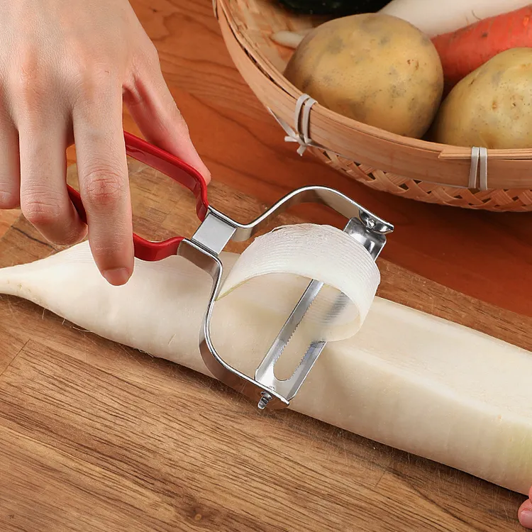 宽口刮皮刀萝卜削片器大号多功能黄瓜刨卷器神器水果蔬菜刮皮刀刨