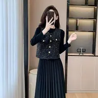 2025春秋时尚名媛气质高端正版显瘦小香风马甲外套女FJ003