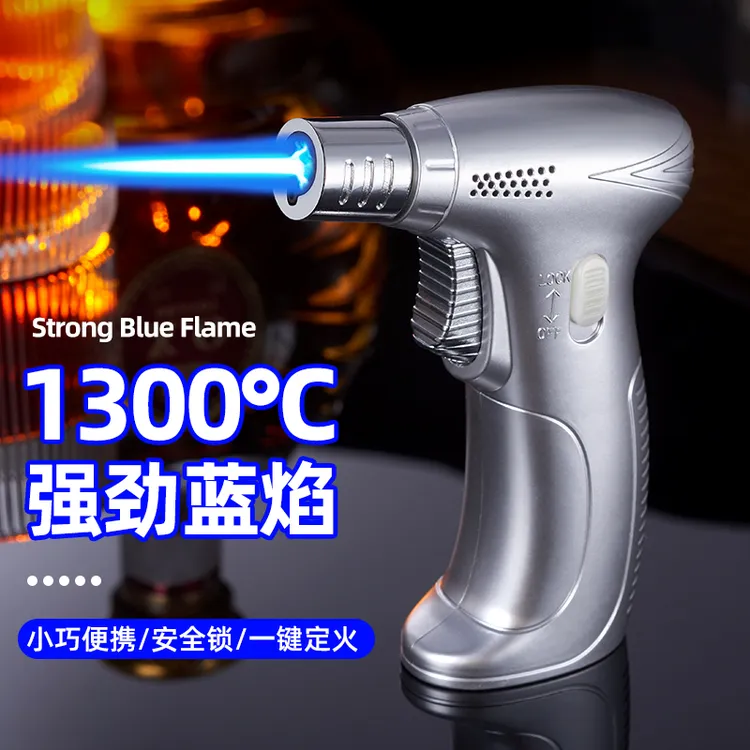 大容量防风喷枪艾灸户外点火器防风打火机点艾灸雪茄烧烤小巧强劲