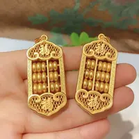 合金吊坠 活算盘吊牌