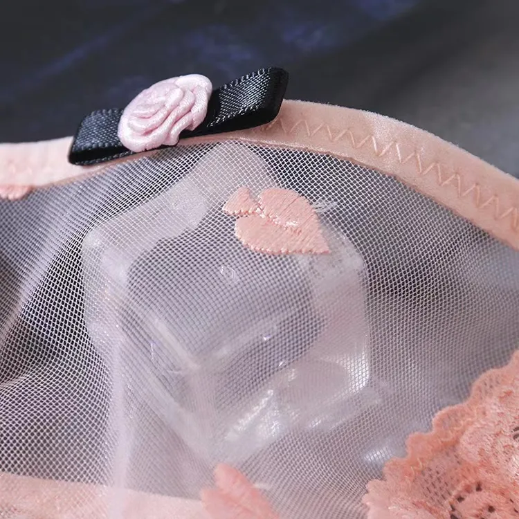 2条装 透气薄款舒适蕾丝刺绣新款性感女士少女三角裤低腰