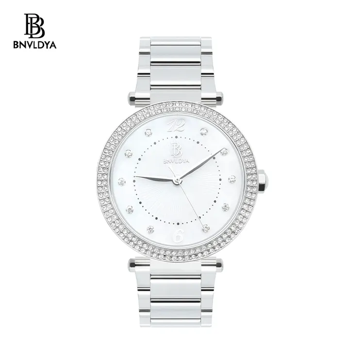 伯尼丹雅【官方】012S简约显高级气质小众个性石英钢带女表防水轻奢