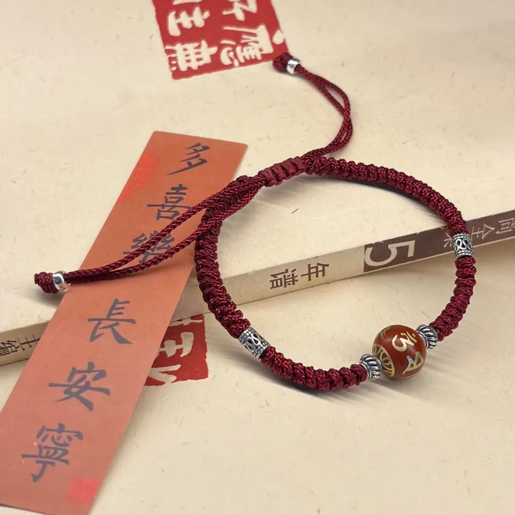 布艺手链 【红绳】鸡足山2026年马年红绳纯手工十二生肖手编红手绳