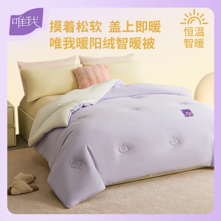 暖阳绒智暖春秋双人抗菌透气保暖被芯A类春秋被加厚柔软被芯