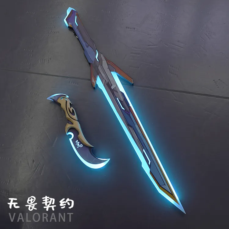发光剑无畏契约武器模型道具兔刀战刀模型瓦罗兰特COS未开刃