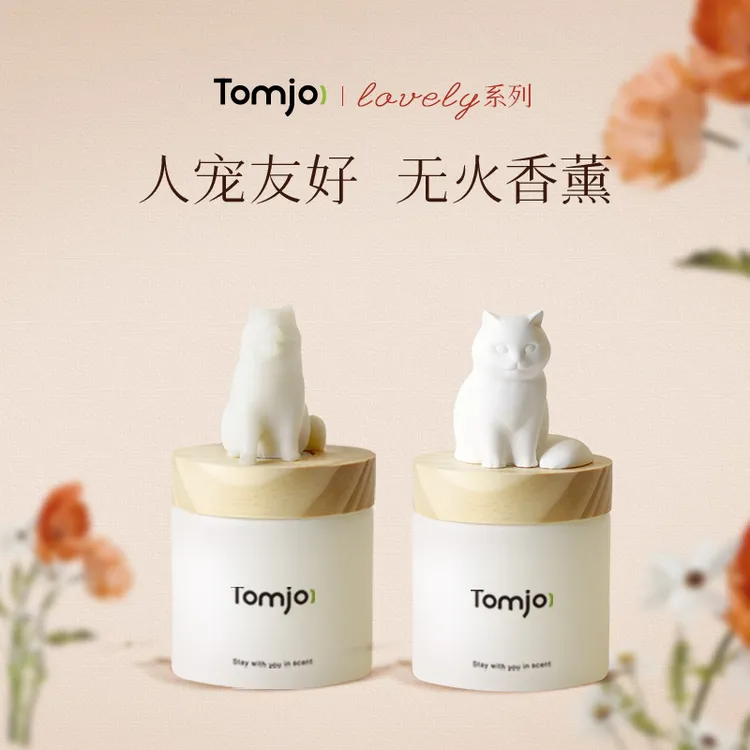 TOMJO香薰礼盒套装家用室内无火香氛持久留香生日礼物扩香石摆件