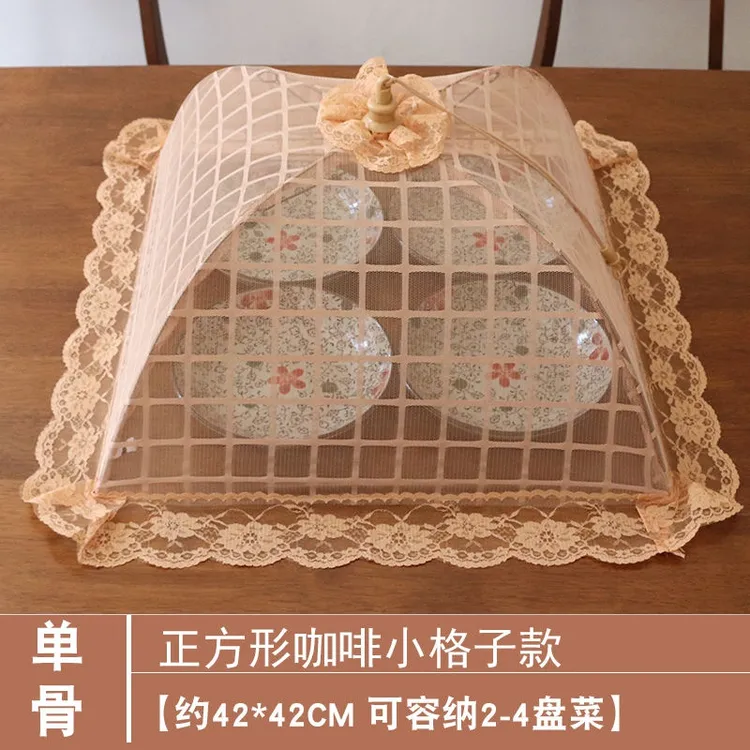 菜罩可折叠饭菜罩防苍蝇餐桌罩剩菜罩可拆洗食物罩剩饭剩菜保护罩