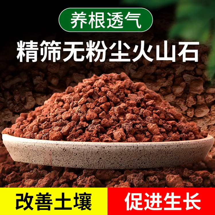 【金弹子老鸦柿专用】天然火山石颗粒拌土铺面石鱼缸垫底多肉营养土