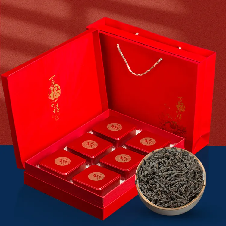过年佳节茶礼送礼佳品武夷茶叶大红袍岩茶礼盒装春节送长辈礼品茶