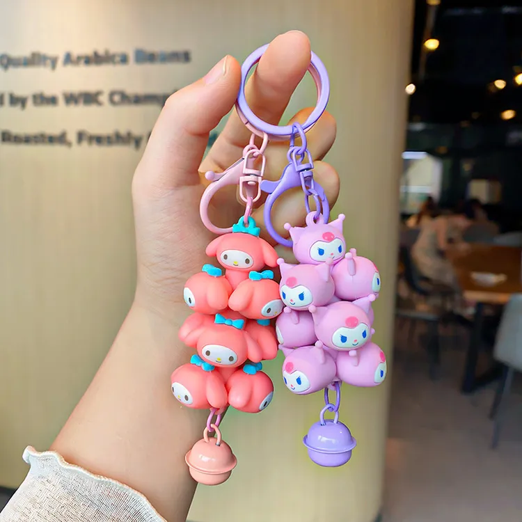 卡通可爱三丽鸥叠叠乐创意汽车钥匙扣书包挂件情侣小礼品批发