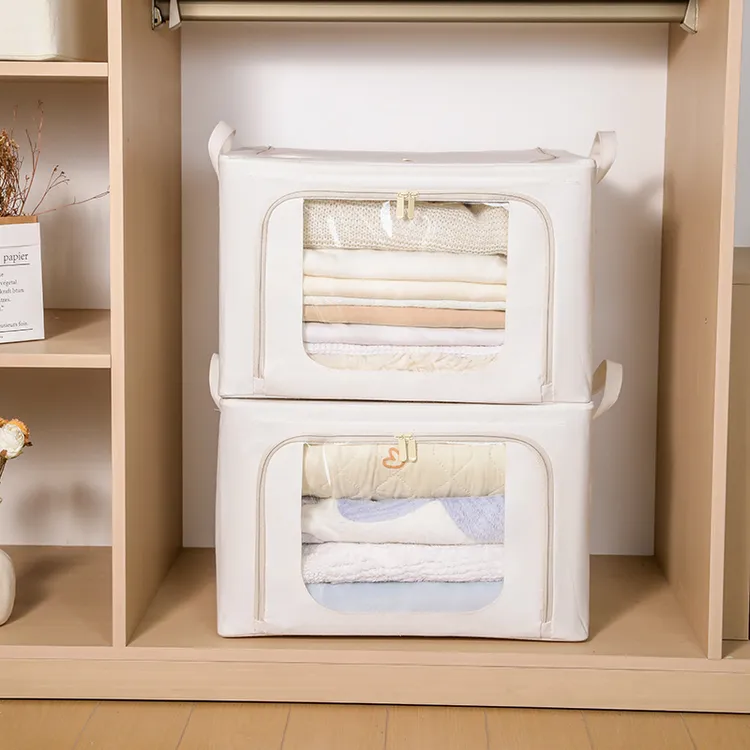 换季 · 简雅系列百纳箱三面大窗可拿取5.0钢架支撑可摞放PE防潮