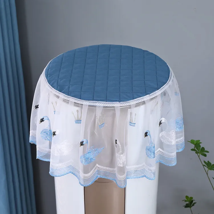 立式空调防尘罩圆柱形新款格力美的海尔柜机空调罩盖布通用简约