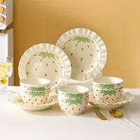 芬利兰釉下彩-遇见莓好-10件套6碗4盘陶瓷餐具-1