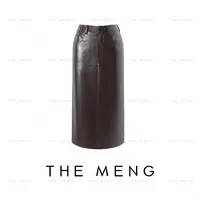 THE MENG【古雅】极简通勤静奢高级感纯色半身裙#M243Q0077LZ