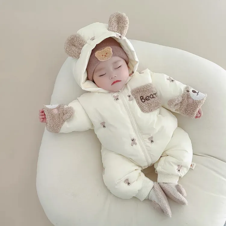 新生婴儿连体衣冬装棉服宝宝衣服冬季款套装棉衣婴幼儿冬天外出服