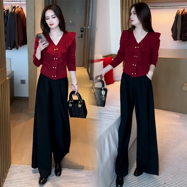 【起素品牌】春秋显瘦T恤小众设计感袖洋气时尚减龄上衣7077