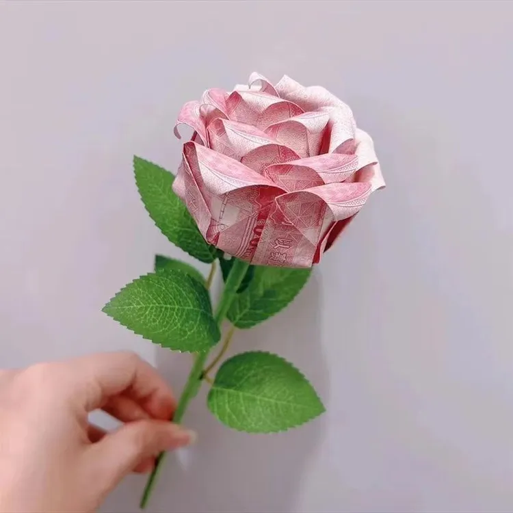 礼物生日创意礼物有钱花玫瑰材料包DIY手工组装制作材料包