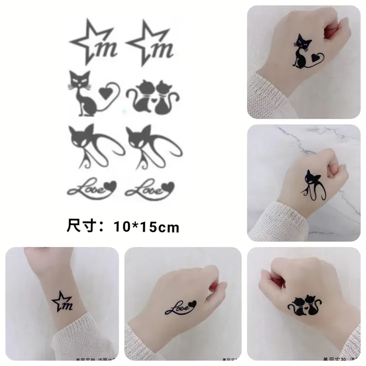【新款草本贴画*爱心LOVE款*M-01 】10*15cm 实拍,防水，自然,不反光